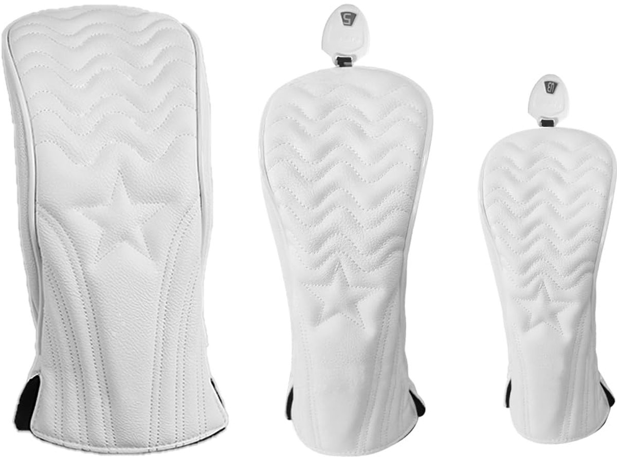 Dailygoods - Golfclub Hoofd Covers - 1/3 Stks Zachte PU Golf Putter Headcovers