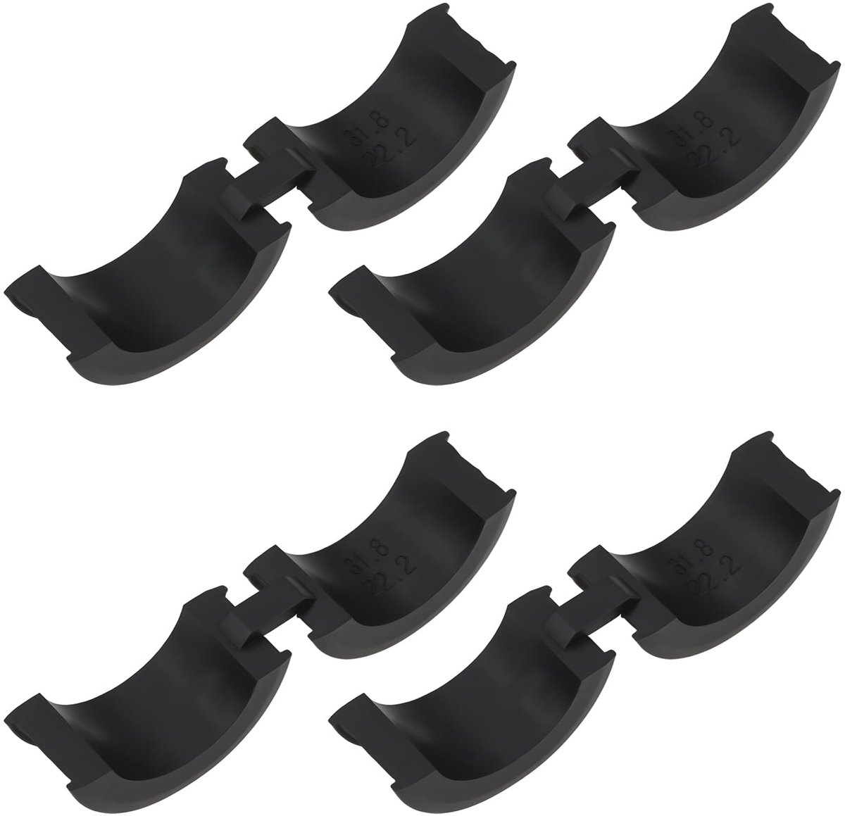 Dailygoods - 4 Stuks Fiets Stuur Disc voor Racefiets en Mountainbike 31.8mm tot 22.2mm