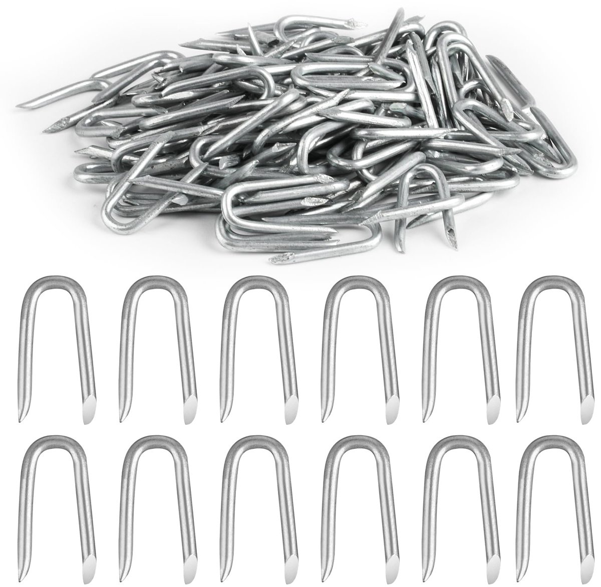 Dailygoods - U-Staples U Nagels - Stalen Bevestigingsmiddelen voor Veldwerk