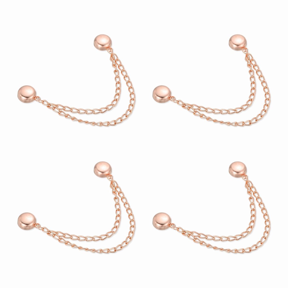 Dailygoods - 4 Stuks Magnetische Kledingclips - Multifunctionele Ronde Clips voor Kleding
