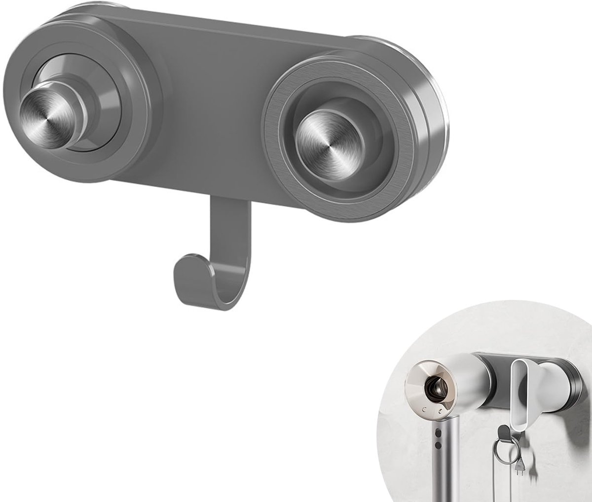 Dailygoods - Magnetische Haardroger Houder - Zelfklevend en Geen Boren