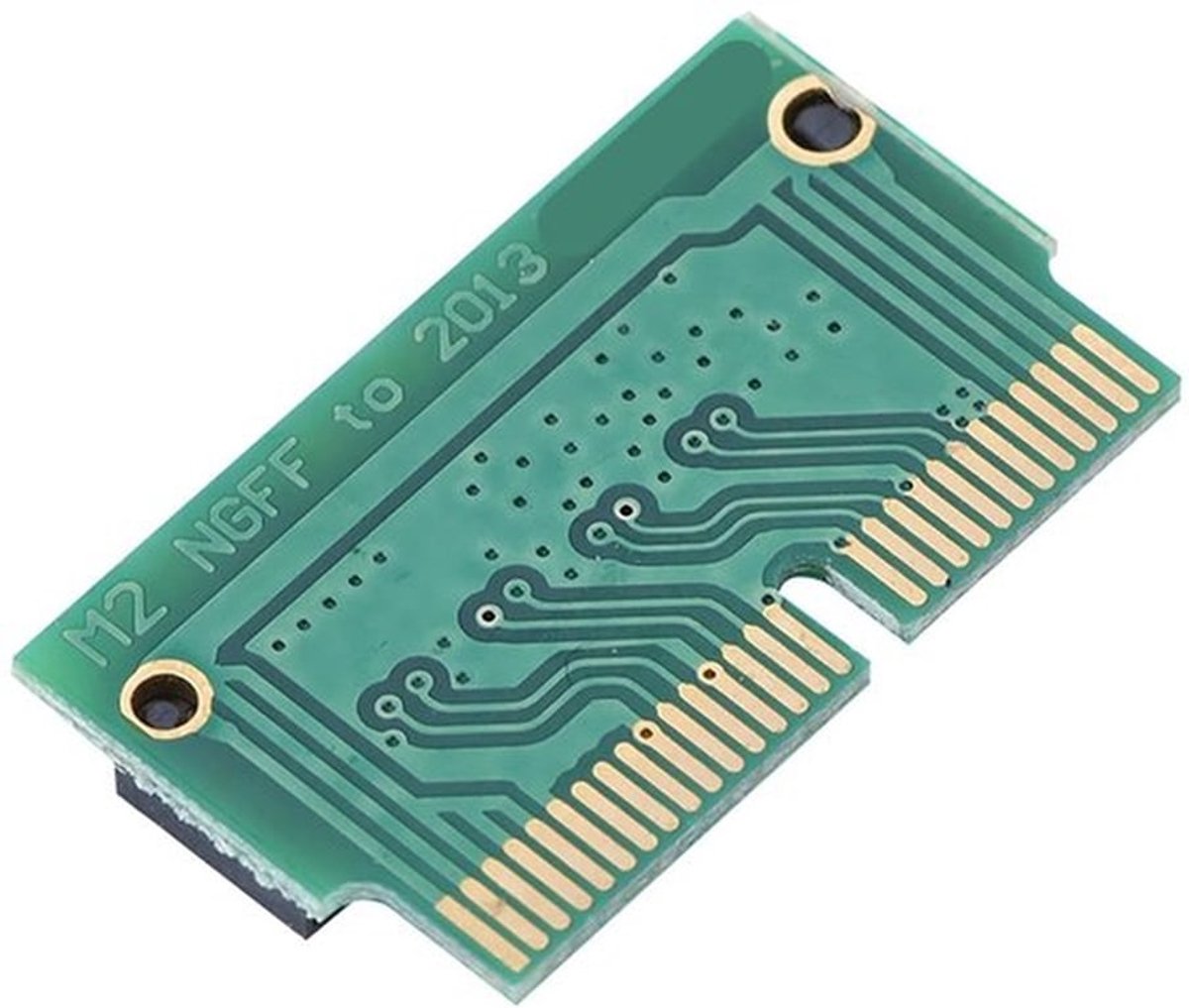 Converter-adapterkaart - SSD naar M.2 - Ideaal voor MacBook Air/Pro - Standaard - PCIe x4-adapter - Geschikt voor 2013-2015 - Compact ...