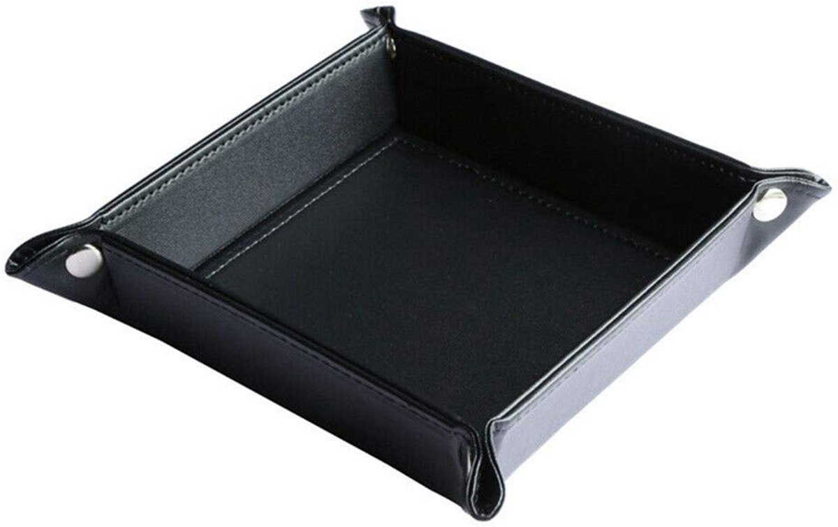 Dailygoods- Opbergbox Hoogwaardige PU-leer - Opbergtablet - Rechthoekig - Waterdicht - Sleutels/Horloges - Kantooraccessoires - Opbergdienblad