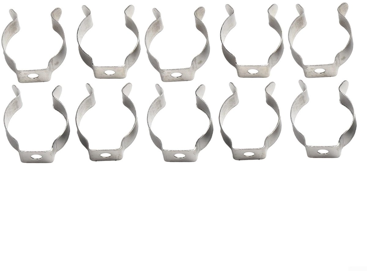 Dailygoods - 10 Stuks Zware Veer Clips voor Gereedschap - Badstof Clips 16 mm