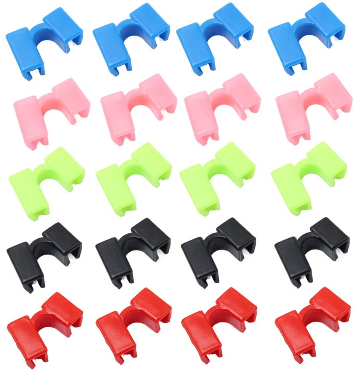 Dailygoods - 20 Stuks Herbruikbare Eetstokjes Helper - Training Eetstokjes voor Kinderen en Volwassenen