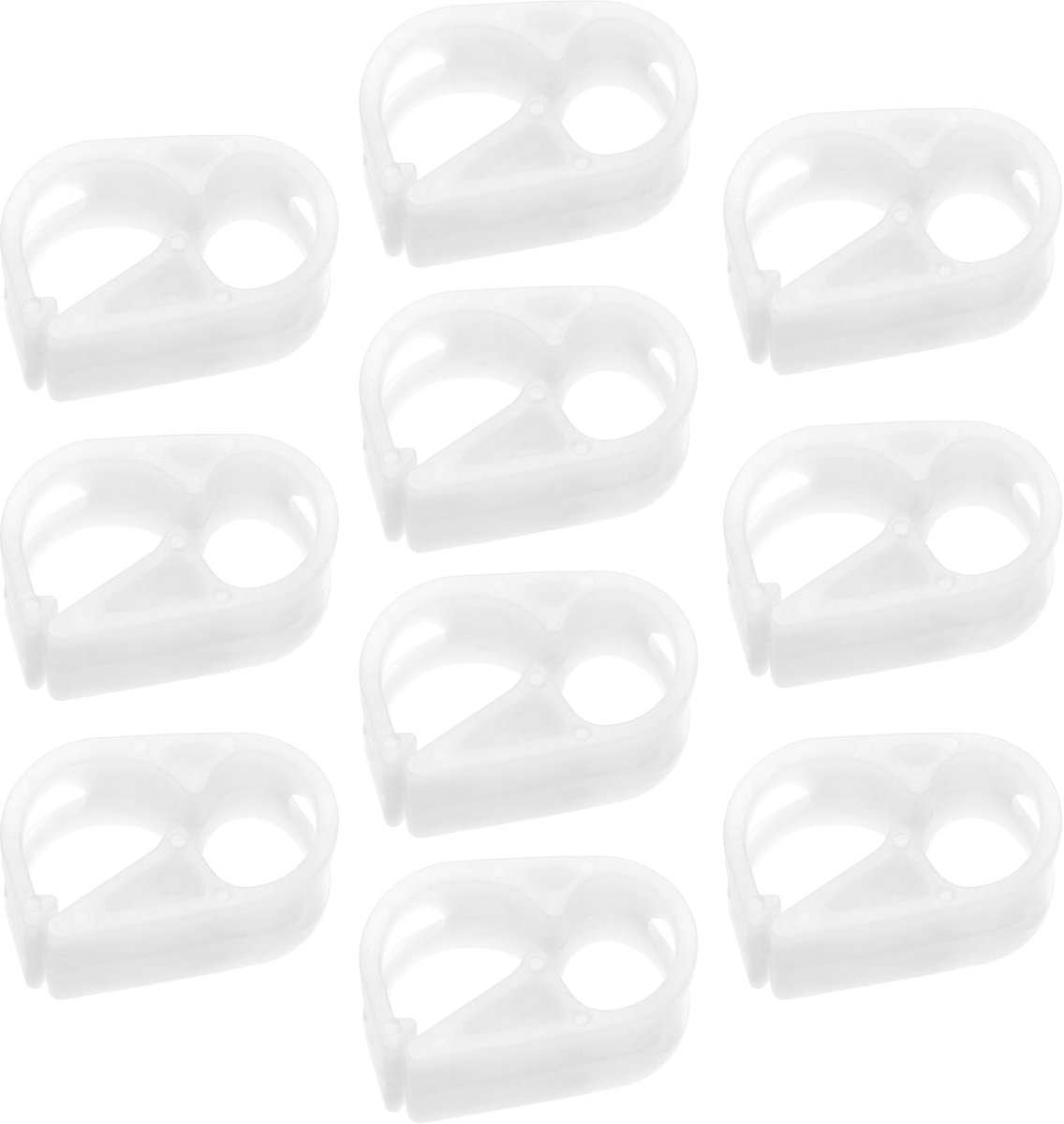 Dailygoods - Verstelbare buisklemmen - Slangklem - Waterstroomcontrole - Wit - PP-slangklemmen - Reguleer vloeistofstroom - Geschikt voor 5-8 mm buis...
