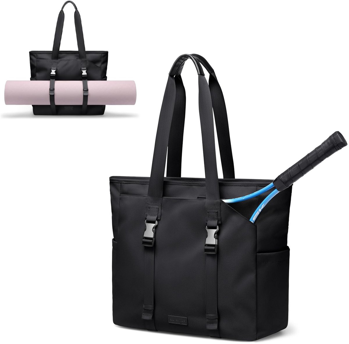 Dailygoods - Tennisracket Tas met Yoga Mat Strap - Sporttas voor Dames en Fitness