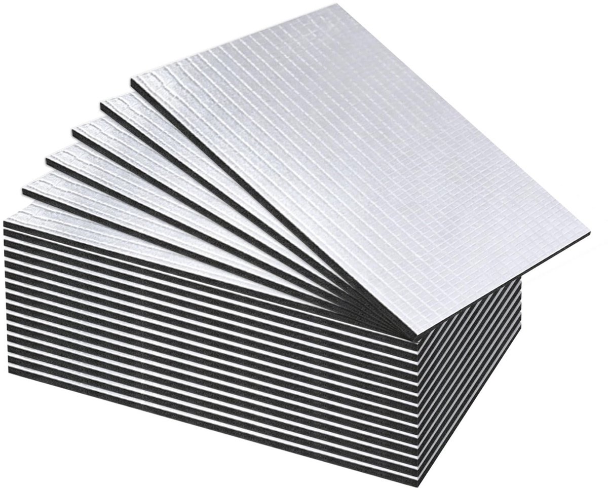 Dailygoods - 20 Zelfklevende Isolatiematten voor Auto - Geluidsisolatie en Hittebescherming