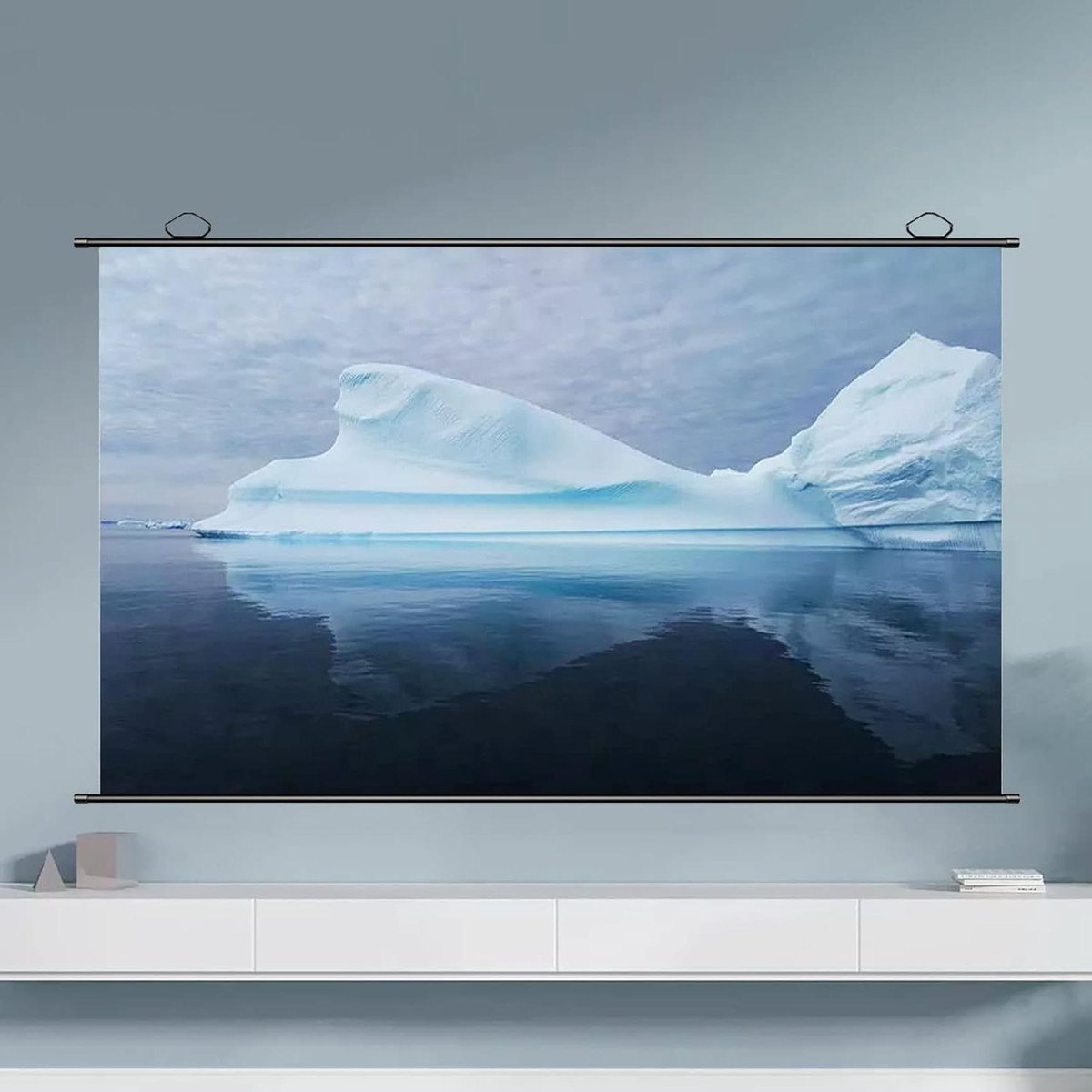 Projectiescherm - Beamerscherm Opvouwbaar - Thuisbioscoop Maken - 178 Graden Kijkhoek - 100 Inch - Wit