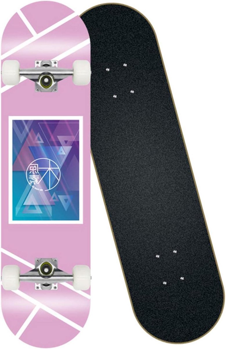 Skateboard Kinderen Beginner Vierwielig Skateboard Compleet Skateboard Basis Stunts Oefenen 7-Laags Esdoorn Dek