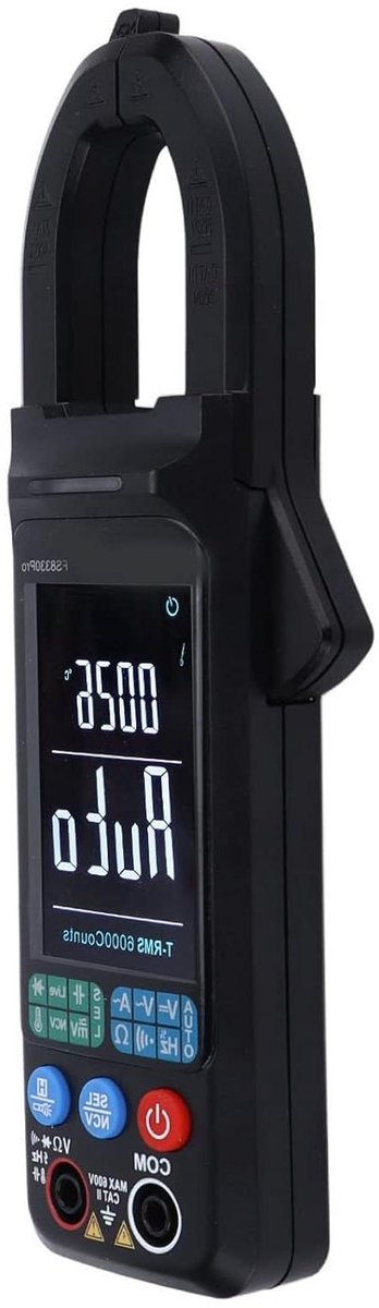 Digitale Stroomtang - Spanningsstroommeter - Circuit Onderhoud - LCD Kleurendisplay - 600V - Grijs