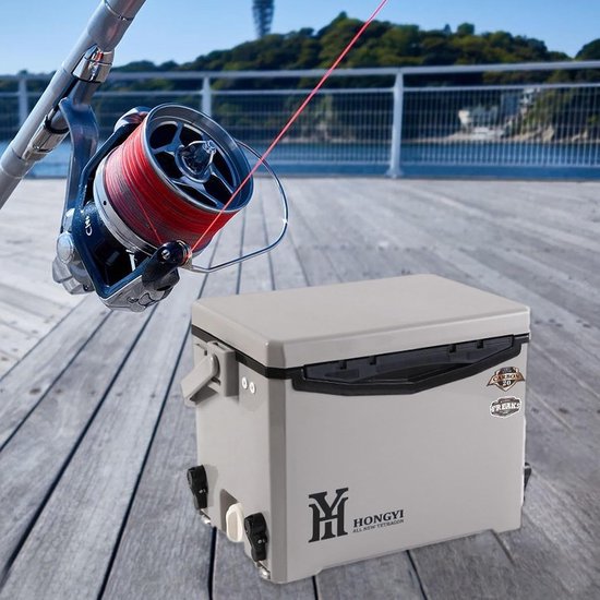 Harde Koeler - Reis Ijsbox - Picknick Buiten - Compacte Drankhouder - 20L Capaciteit - Grijs — afbeelding 3