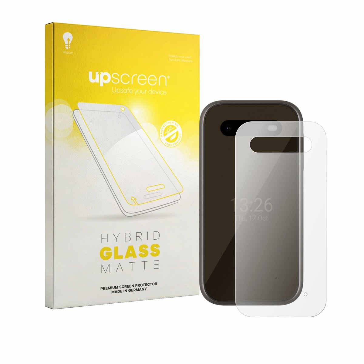 upscreen - Screenprotector voor HMD 2660 Flip 4G (Achterkant) - Folie Beschermfolie Beschermglas matte