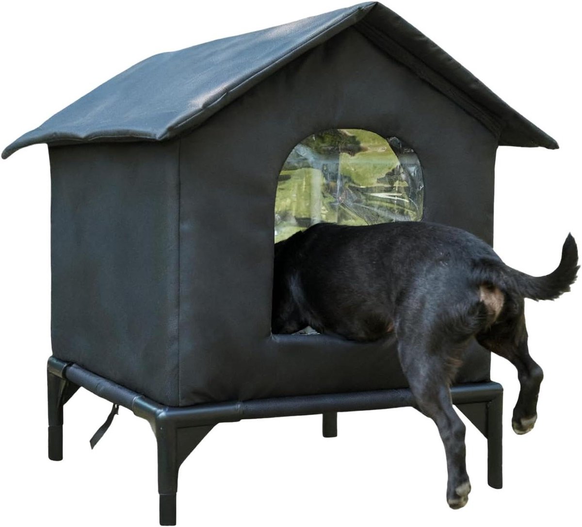 Kattenhuis Buiten - Dierenverblijf Tent - Bescherming Huisdier - Weerbestendig Ontwerp - 35-45 cm - Grijs
