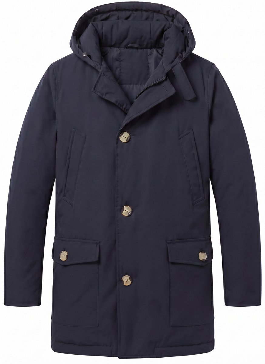 Parka Heren Winterjas - Heren Winterjas - LF7101 - Blauw - Maat XS