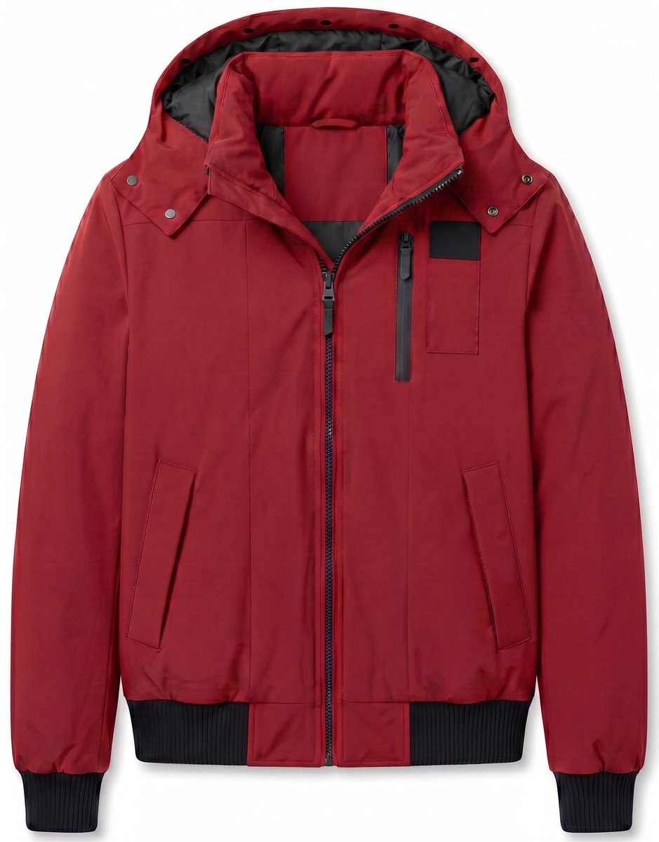 Jas Heren - Heren Jassen Winter - LF7006 - Rood - Maat XL