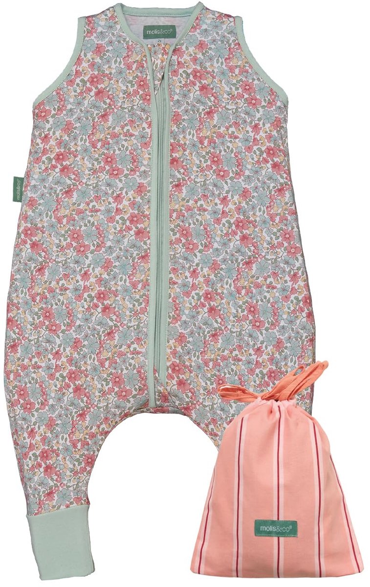 SnelShoppen - Babyslaapzak met Voeten 0,5 TOG - Zomer Slaapzak voor Jongens - Kinder Slaapzak met Benen - 100% Katoen (Oeko-TEX 100) - Premium Kwalite