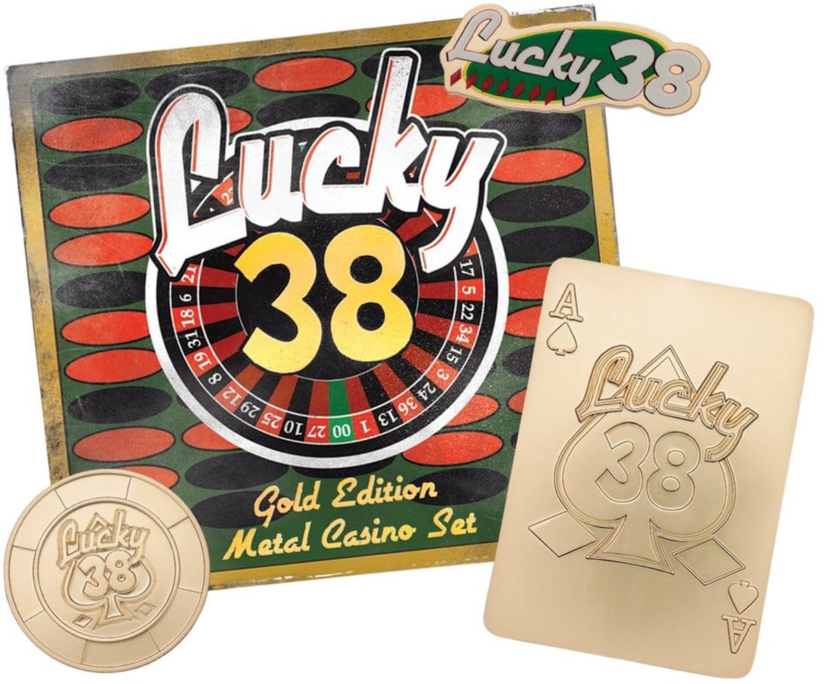 Fallout: New Vegas Replica Lucky 38 Imitation Gold Casino Set Limited Edition