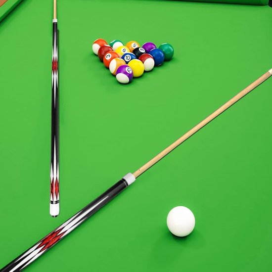 Biljartkeu - Poolstok Keu - Biljart Spelen - Vacuüm Koperen Gewrichten - 145 cm 13 mm - Rood — afbeelding 4