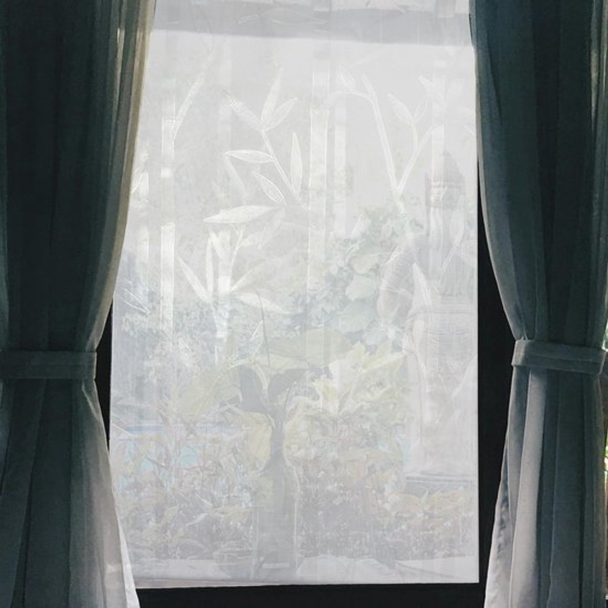 Raamfolie Privacy - Bamboepatroon - 40 x 40 cm - Hoogwaardig PVC - Decoratief - Gemakkelij