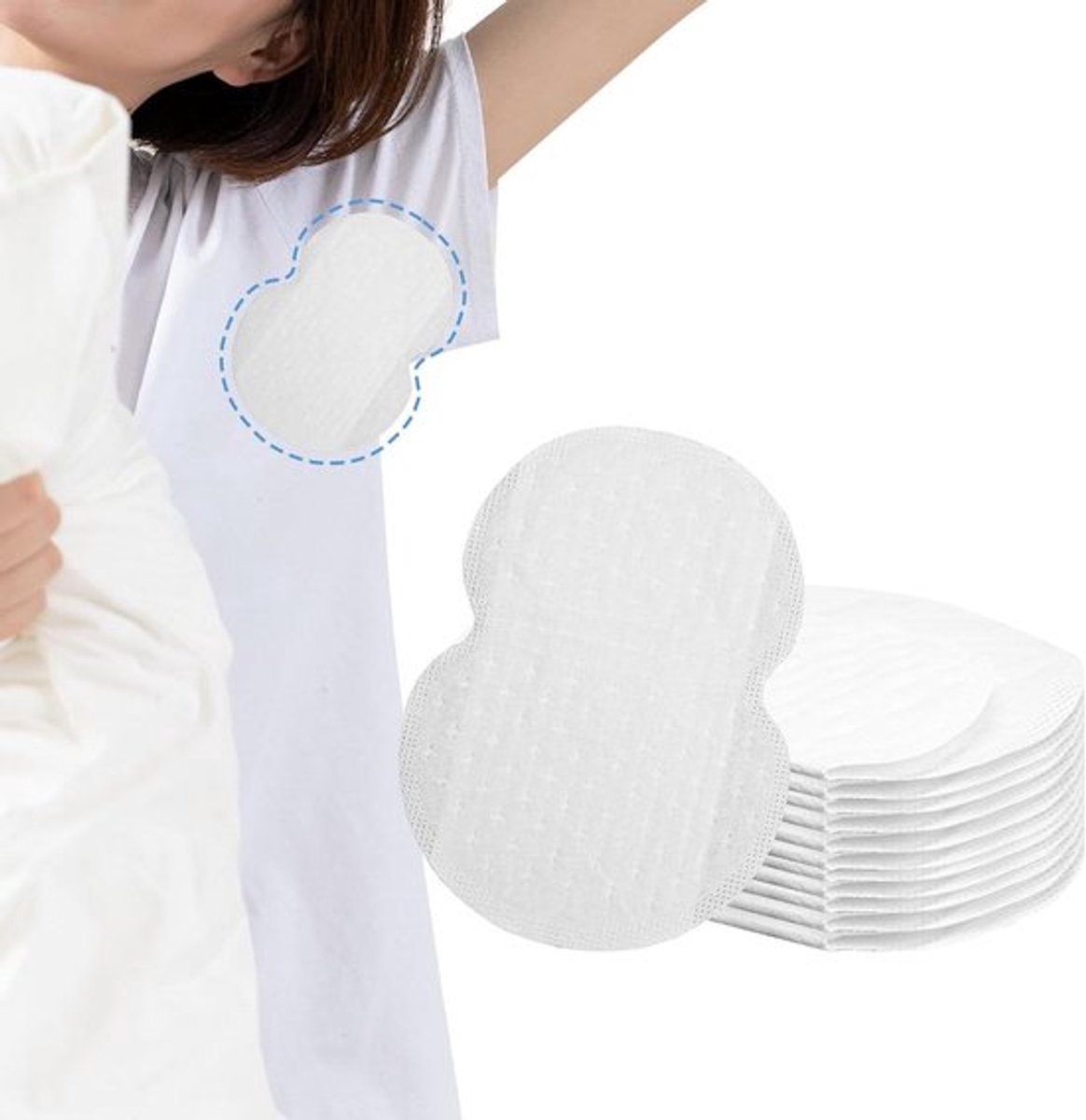 Wegwerp oksel zweetpads voor dames en heren - Absorberend - Comfortabel - 150 stuks