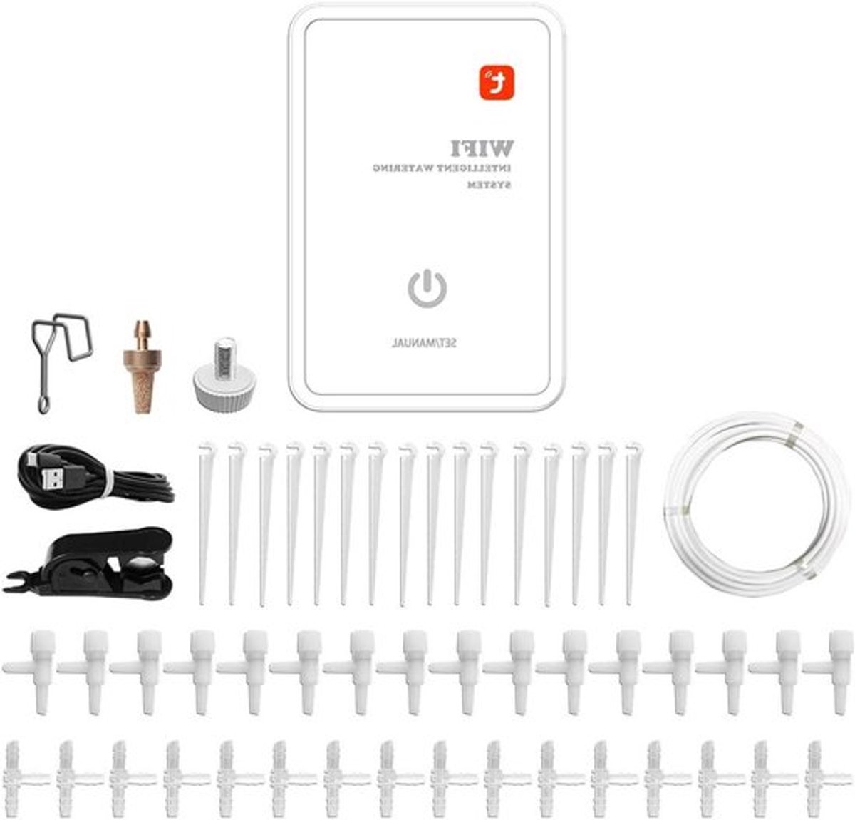 Automatisch bewateringssysteem met WIFI Smart Timer en Afstandsbediening via APP voor potplanten Balkon Bloem Patio Planten