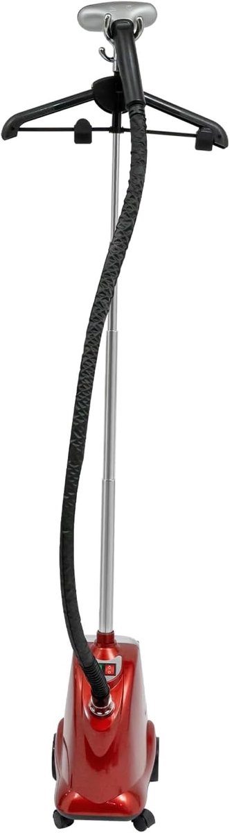 Kledingstomer - Stoomstrijker - Textiel Verzorgen - Grote Tank - 3 Liter - Zwart Rood