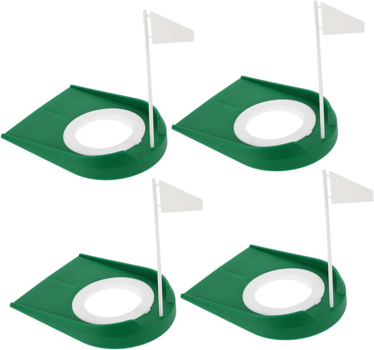 Golf Putting Oefenbekers - Golf Trainingshulpmiddelen - Putting Verbeteren - Afneembaar Ontwerp - 18 x 17.5 x 13.5 cm - Groen