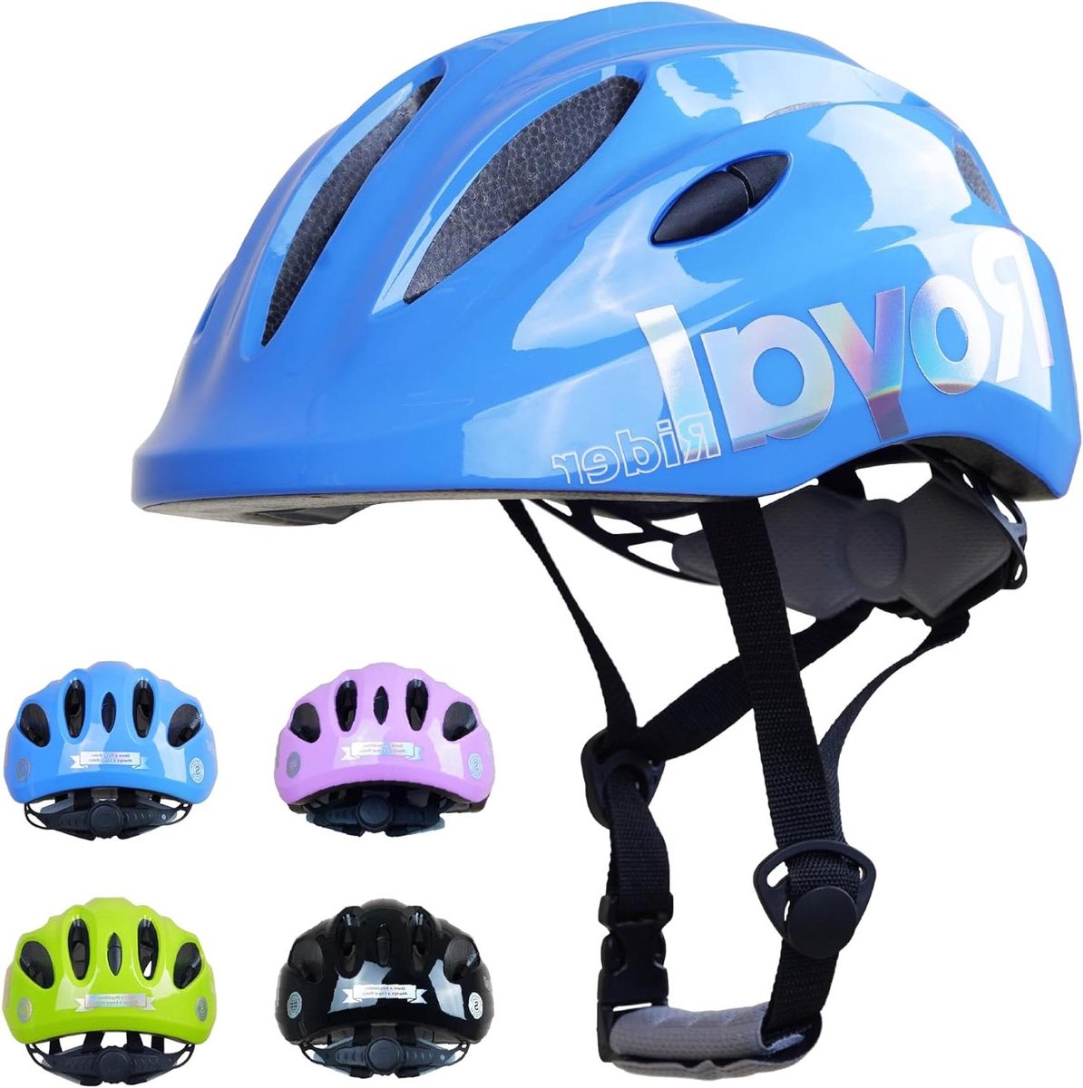 Kinderfietshelm - Sporthelm Kinderen - Veilig Fietsen - Ultralicht Ontwerp - 52-56 cm - Blauw
