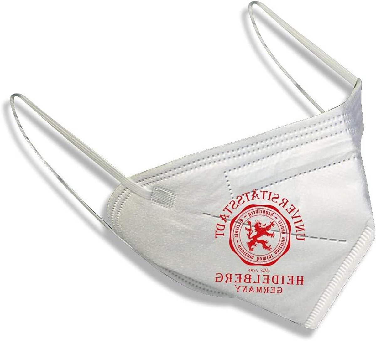 Beschermend masker - Stofmasker - Veilig werken - Duitse productie - Opvouwbaar - Wit
