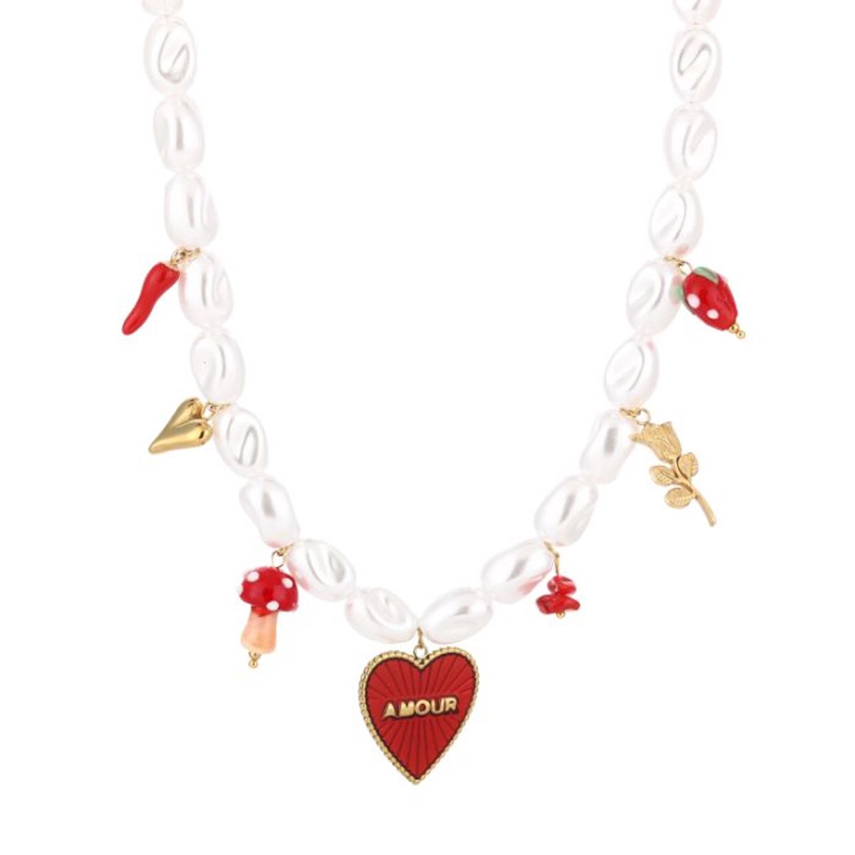 Parel ketting strand - beach
