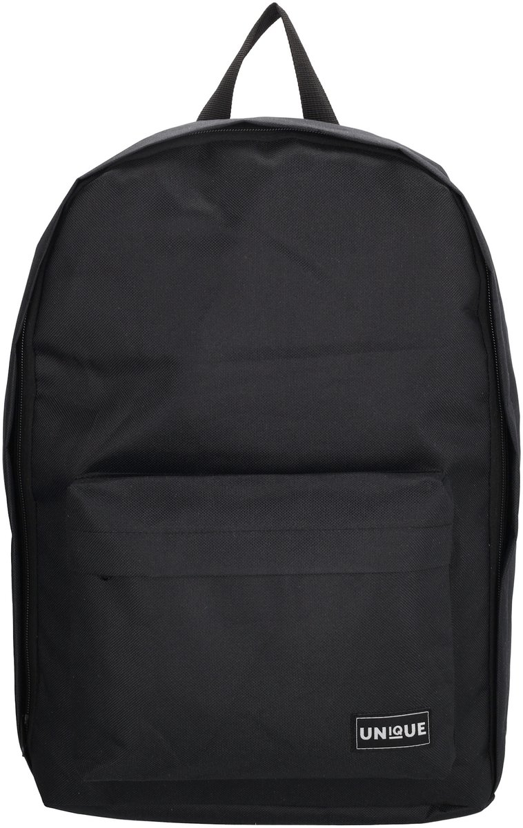 Unique Rugtas - Rugzak - Slijtvast & Tijdloos - School - Werk - Ruime Unisex Tas - Zwart