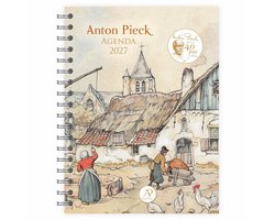 Bureau agenda - 2027 - Anton Pieck - Boerderij - Met spiraal - 17,6x23,8cm