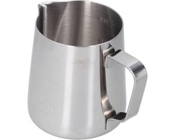 Melkopschuimkan Roestvrij Staal - Opschuimer Koffie - Latte Art Creëren - Druppelvrije Uitloop - 900 ml - Zilver