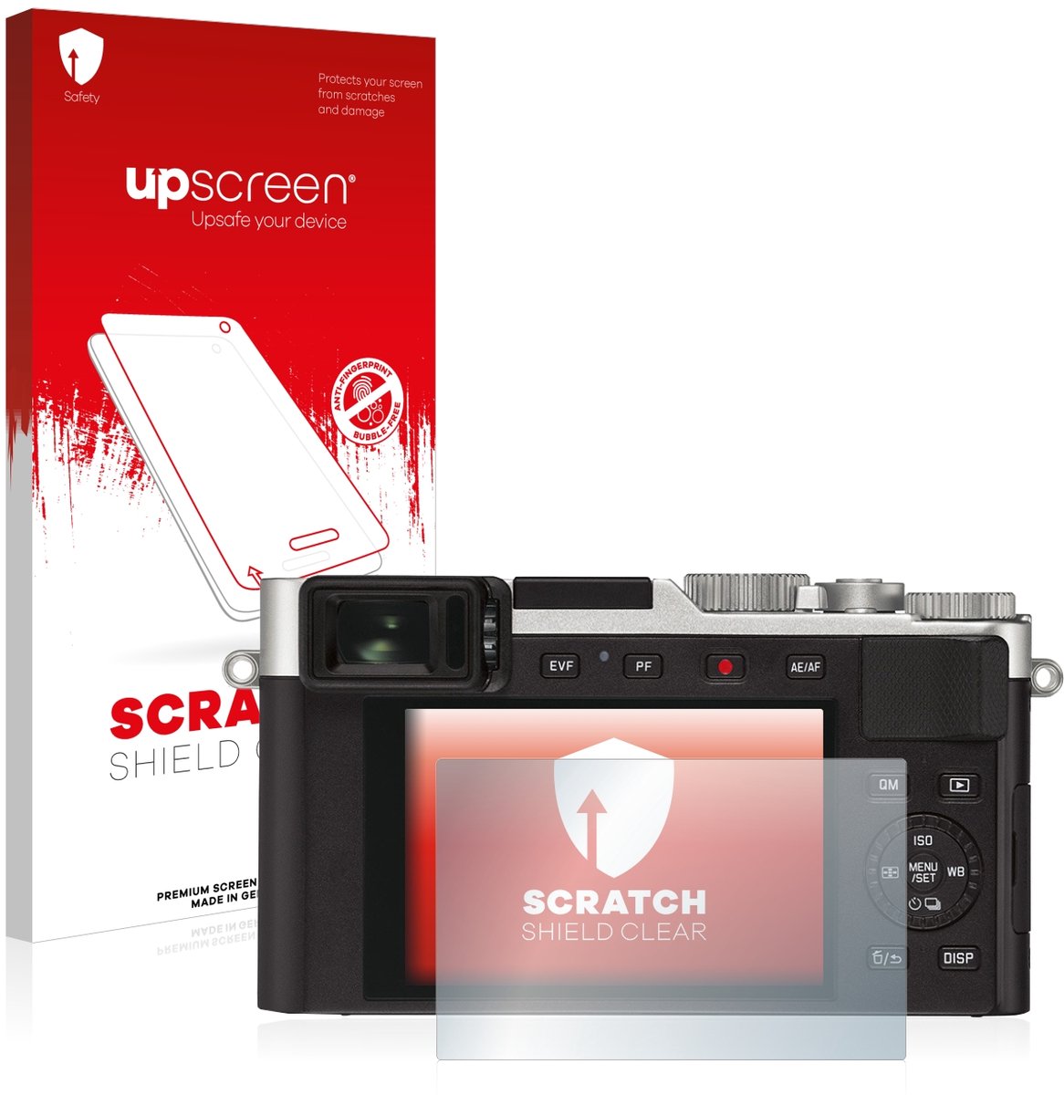 upscreen - Screenprotector voor Leica D-Lux 7 - Folie Beschermfolie transparant