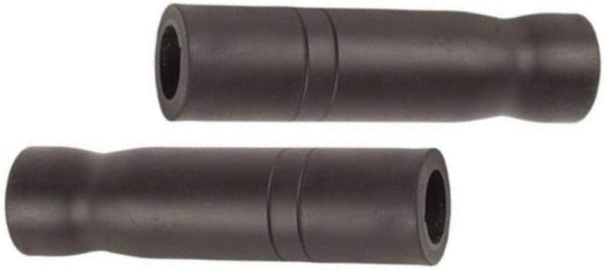 Fietsbel Handvatten - Stuur Handvatten - Comfortabel Fietsen - Rubberen Grip - 120 mm - Zwart