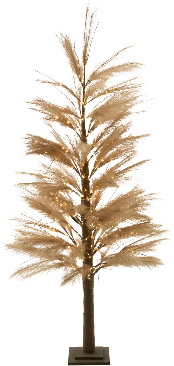 HAUGANES - LED kerstboom - Beige - Synthetisch materiaal