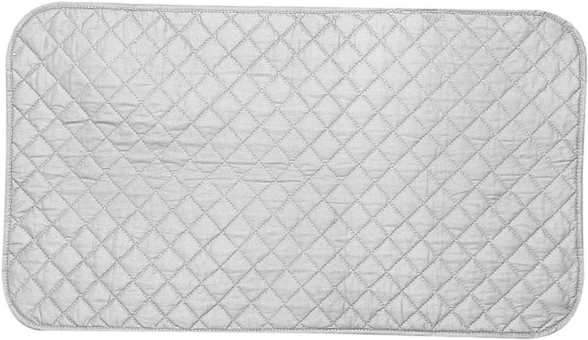 Strijkmat - Strijkdeken Strijkplankhoes - Reizen en naaien - Magnetische bevestiging - 48x85cm - Zilver