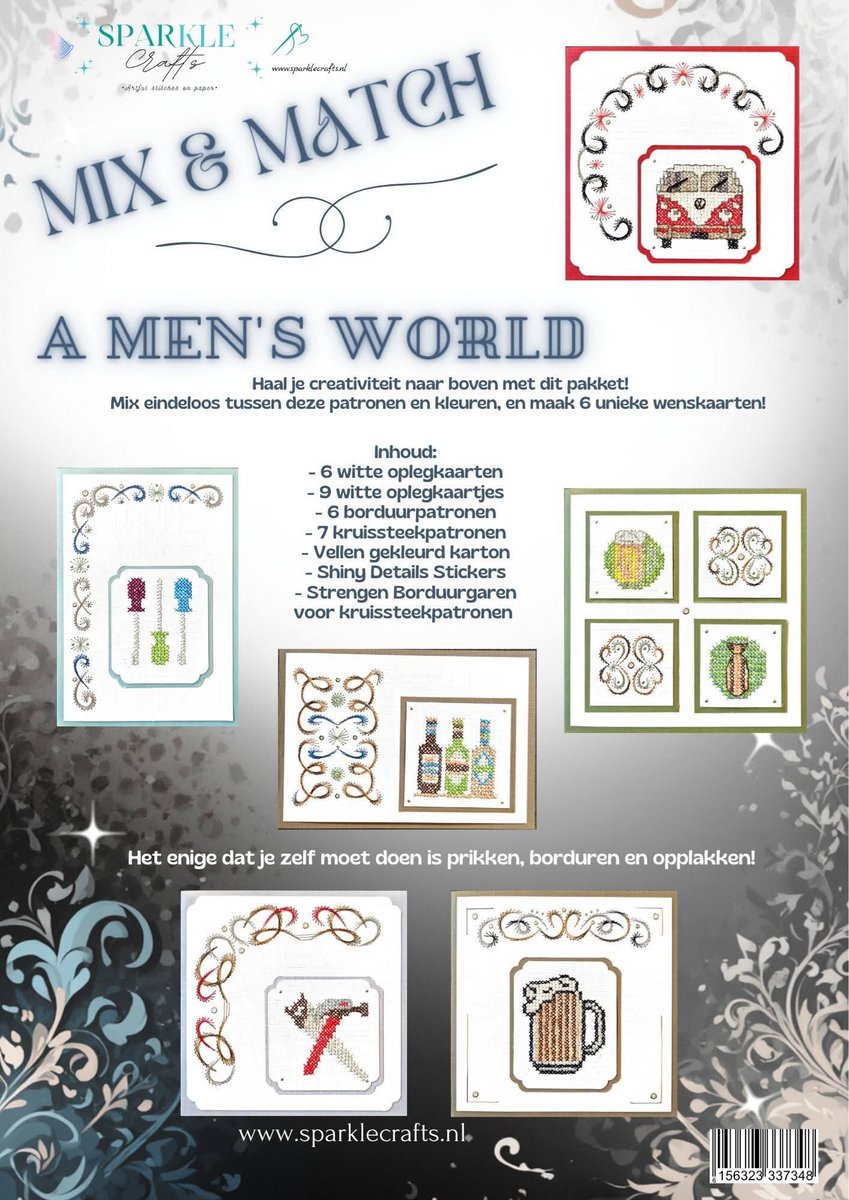 Mix & Match: A Men's World borduurpakket