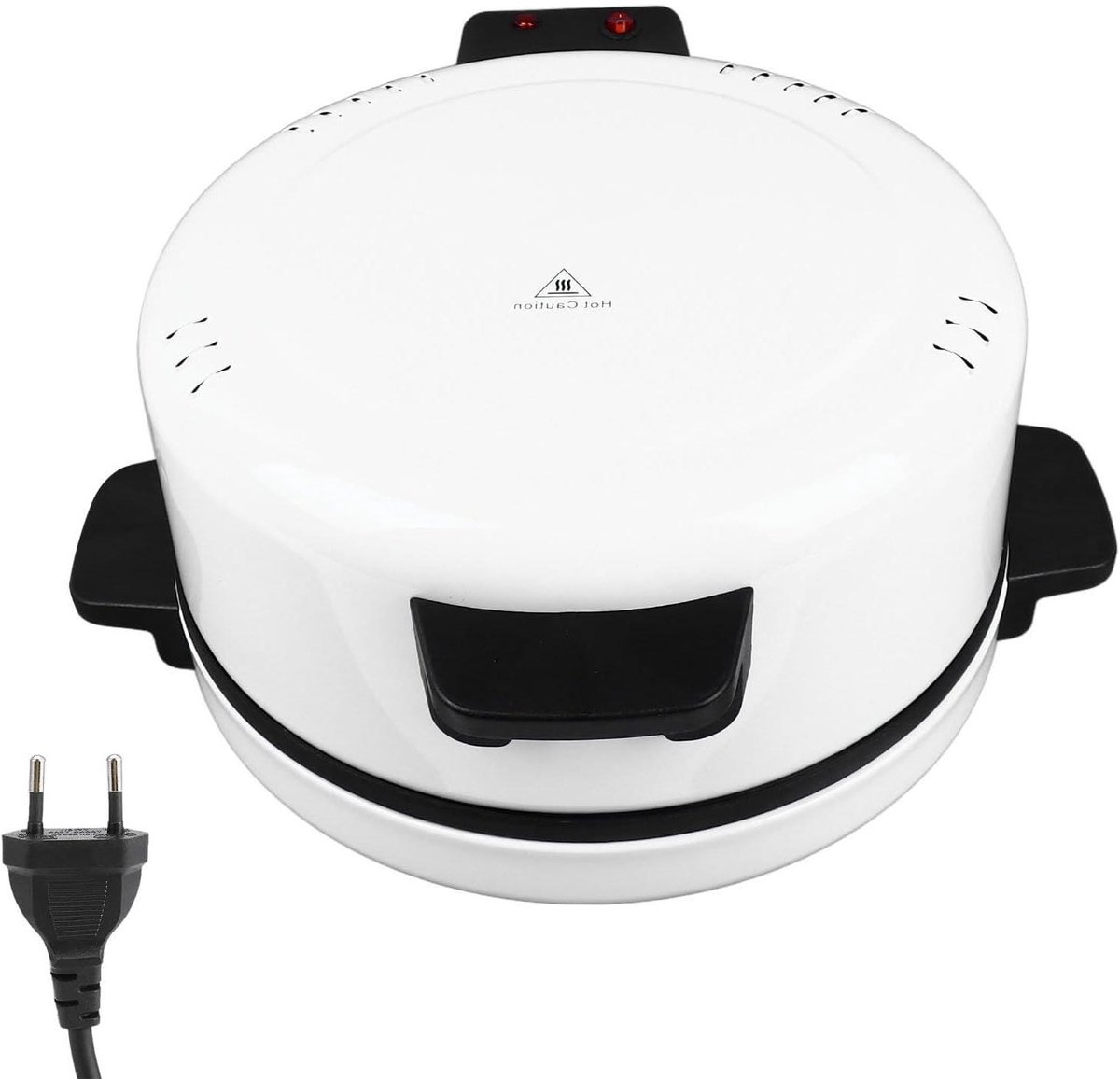 Elektrische Pizzaoven Pizza Maker Machine Thuis Pizza Bakken Snelle Bak Tijd 30 cm Diameter Zilver