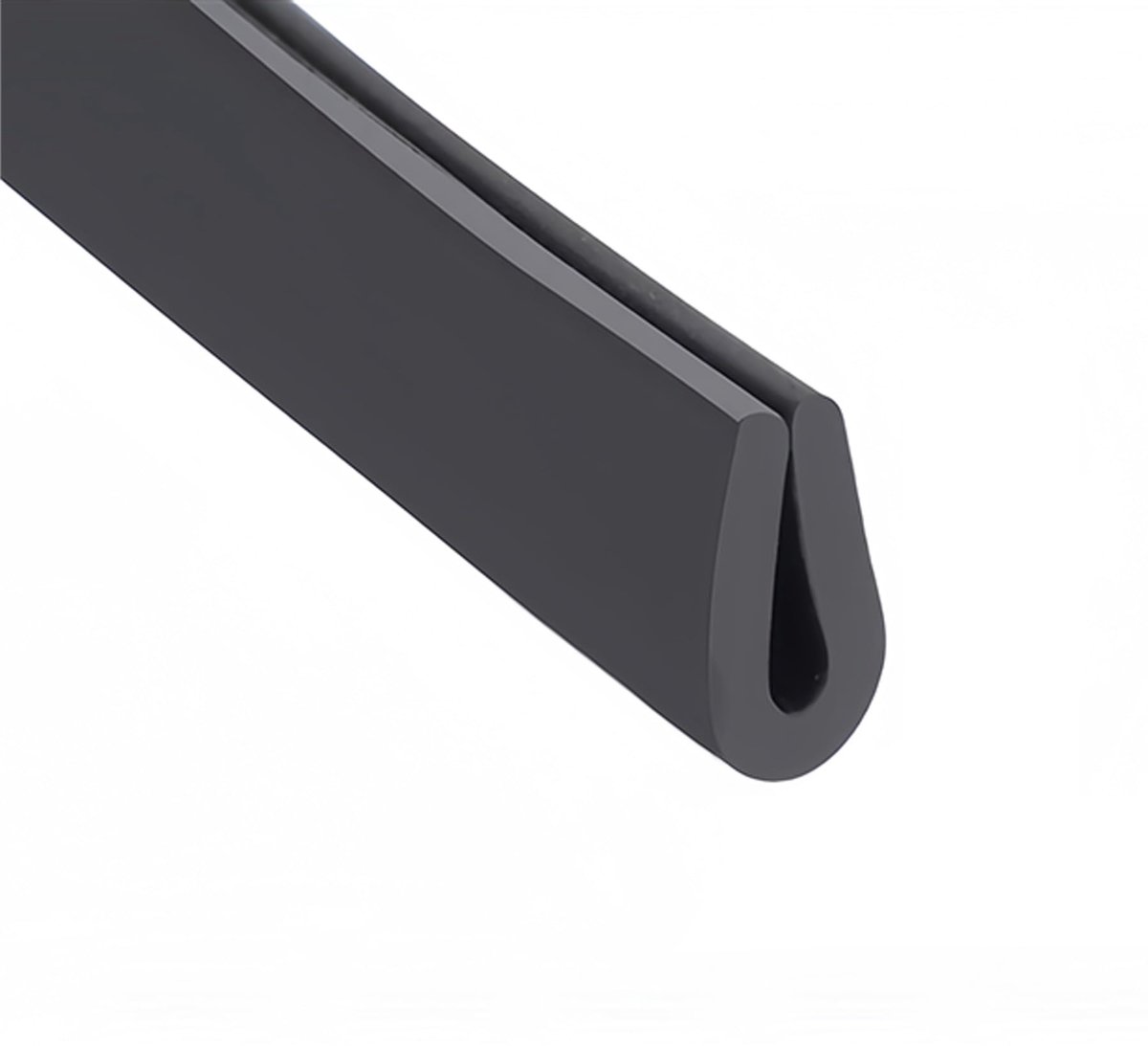 Dailygoods - U-vormige Rubber Rand Trim Seal - Zwarte Rubber U-Trim voor Bescherming en Isolatie