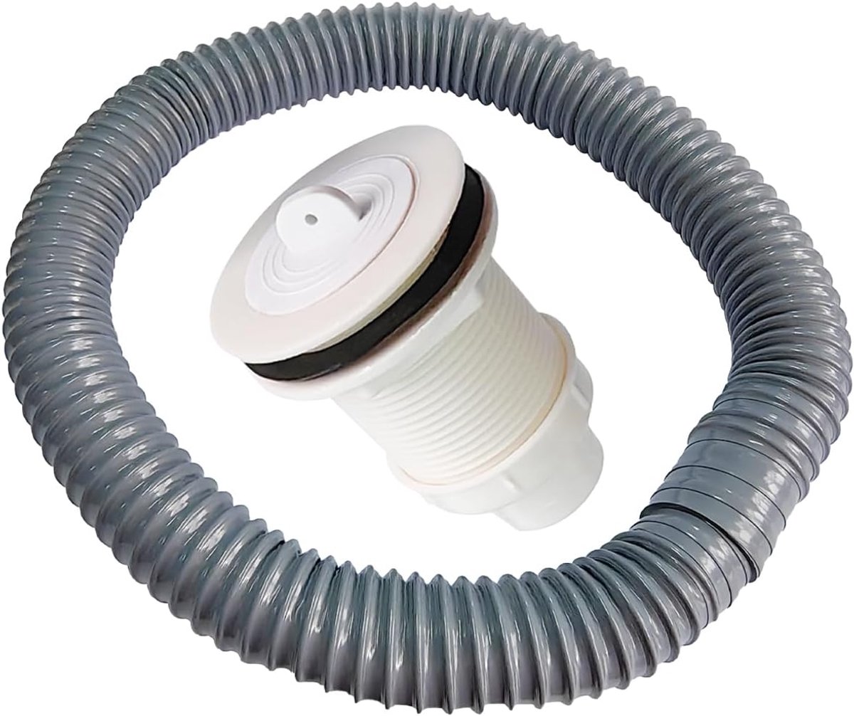 SnelShoppen - Flexibele Afvoerpijp Verbinder voor Keuken en Badkamer, 64mm Diameter, Duurzaam Plastic, Geur- en Muggenwerend, Ideaal voor Afvoer Syste
