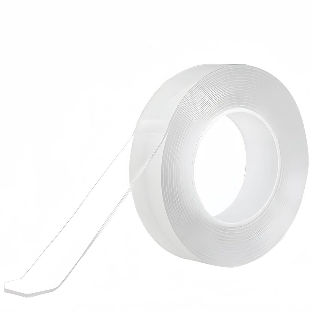 Generisch SHUNCHG Double Sided Adhesive Tape, 5 Metres, Extra Strong (2mm Thick, 20mm Wide), Transparent, Washable - ShopVlot