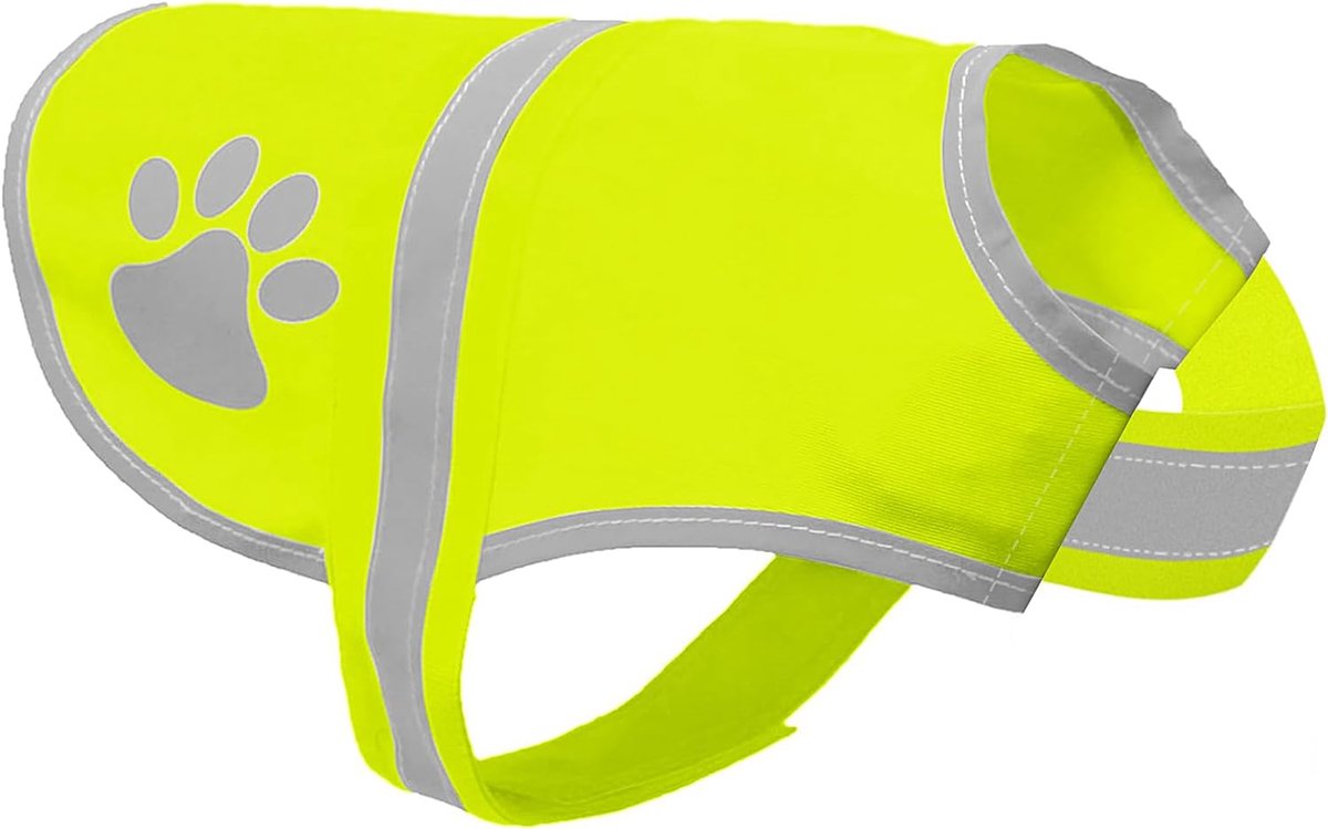 SnelShoppen - Reflecterend Veiligheidsvest Hond - Hoogzichtbare Reflectieve Jas voor Huisdieren - Nachtgebruik - Geel - XL