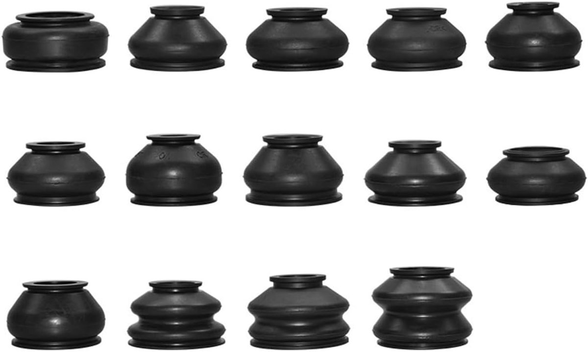 SnelShoppen - 14-delige Universele Balhoofdstofkap Set - Rubber Hoofdtelefoon Covers - Schokabsorberende Rubberen Stang Einddoppen - Duurzaam en Weerb