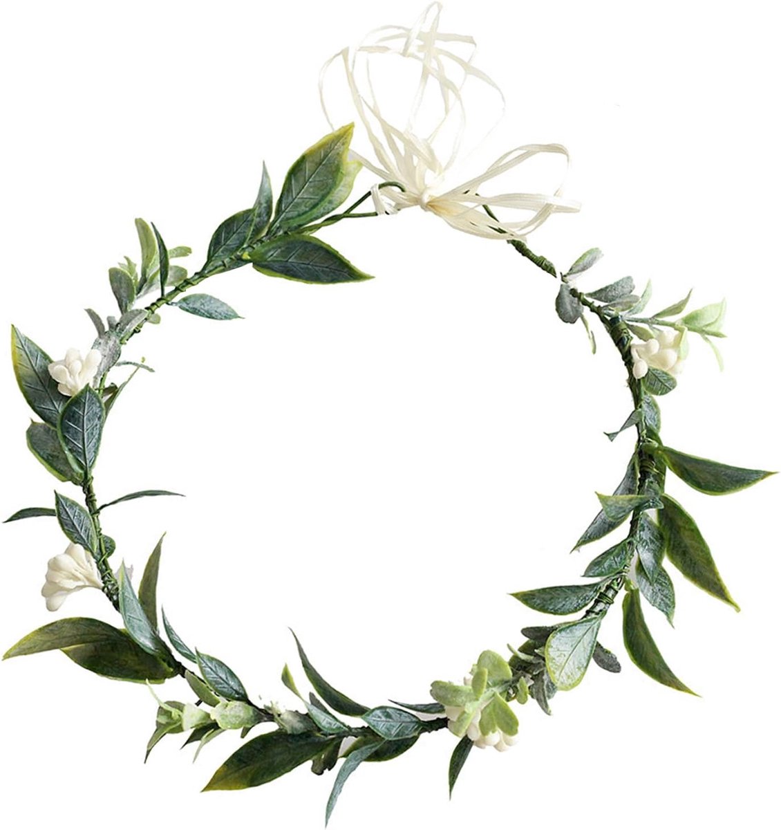 Haargarland 18 cm - Plastic en hars - Bladdecoratie - Perfect voor feesten - SnelShoppen
