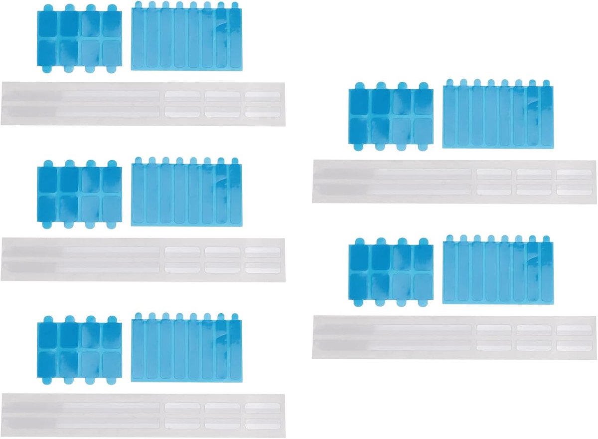 SnelShoppen - 5 Sets Zelfklevende Privacy Stickers, Plastic Zelfklevende Strips voor Laptop en Monitor Privacyfilters, Duurzaam en Veelzijdig Gebruik,