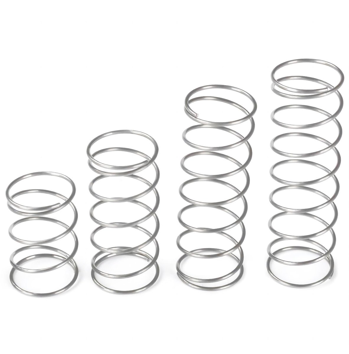 SnelShoppen - 10 Stuks Mini Rvs Compressieveren, Vervangingsveren van Hoogwaardige 304 Roestvrij Staal, 1x5x20mm, Ideaal voor Mechanische Reparaties e