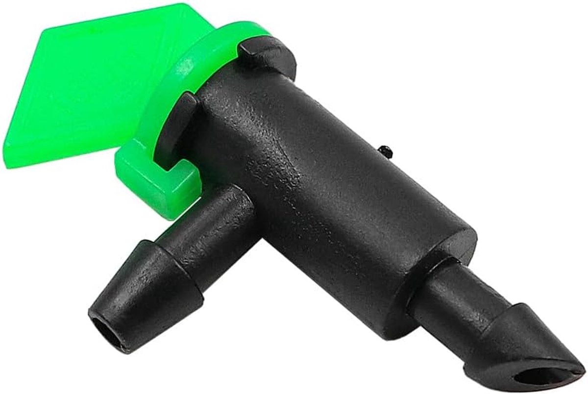 SnelShoppen - 60 Stuks Tuin Dripper Watergeefsystemen - Irrigatie Drippers voor Tuin, Bomen en Heesters - Groene Watergeef Vlaggen - Plastic Watergeve