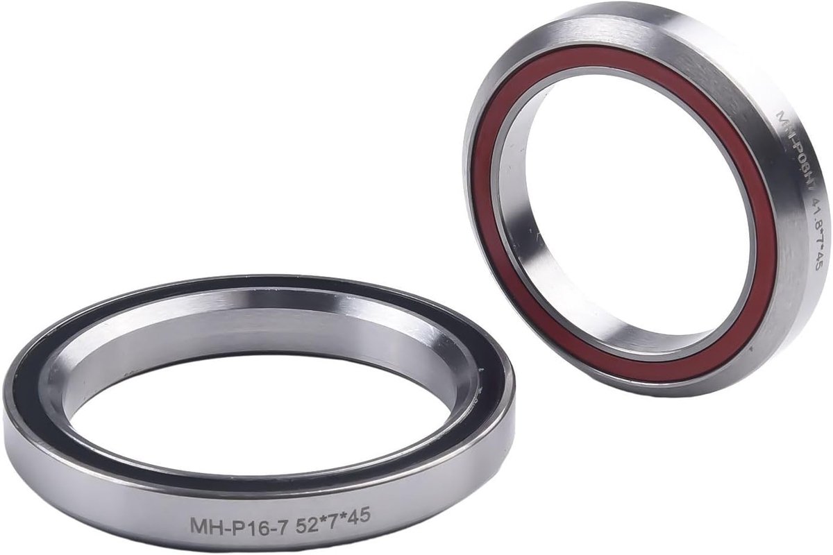 SnelShoppen - Fiets kogellagers voor DOGMA F8/F10/GAN/GAN S, stalen materiaal, zilver, betrouwbare prestaties, geschikt voor fiets onderhoud